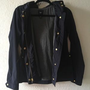 Navy Blue Gap Rain/Utility Jacket